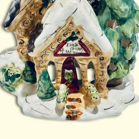 Blue Sky Clayworks Vintage Little Church of the Woods 10" Heather Goldminc RARE! - Picture 2 of 10